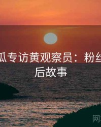 每日吃瓜专访黄观察员：粉丝大战幕后故事