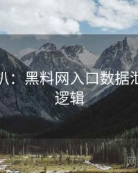 独家深扒：黑料网入口数据泄露热度逻辑